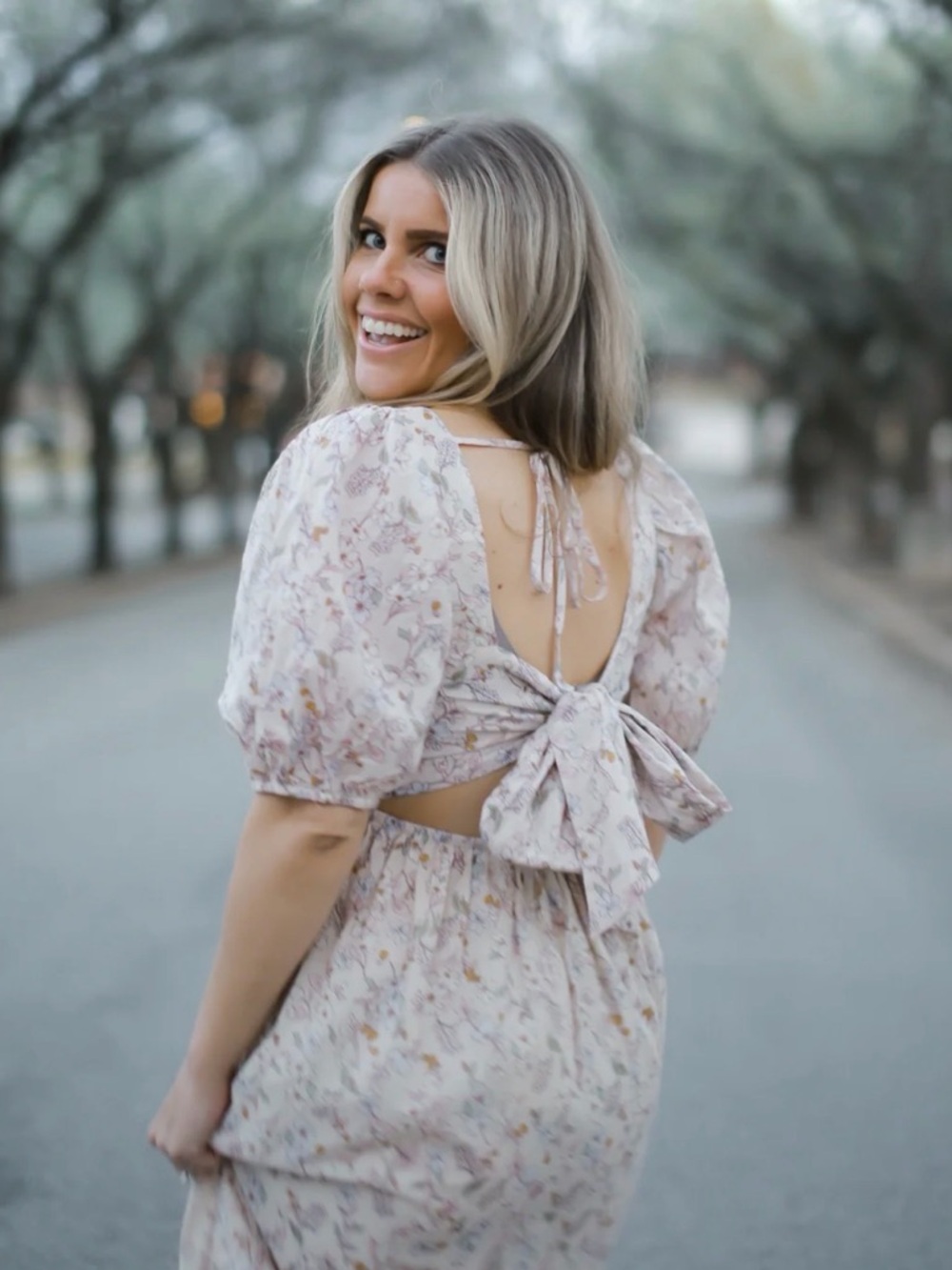 Morning Lavender Maxi Floral Dress Spring Cottagecore Romantic Dreamy Feminine